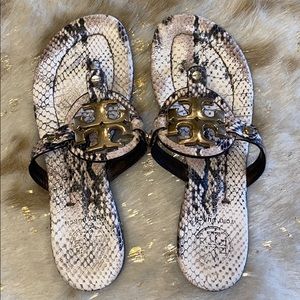 Tory Burch Snakeskin Miller Sandal